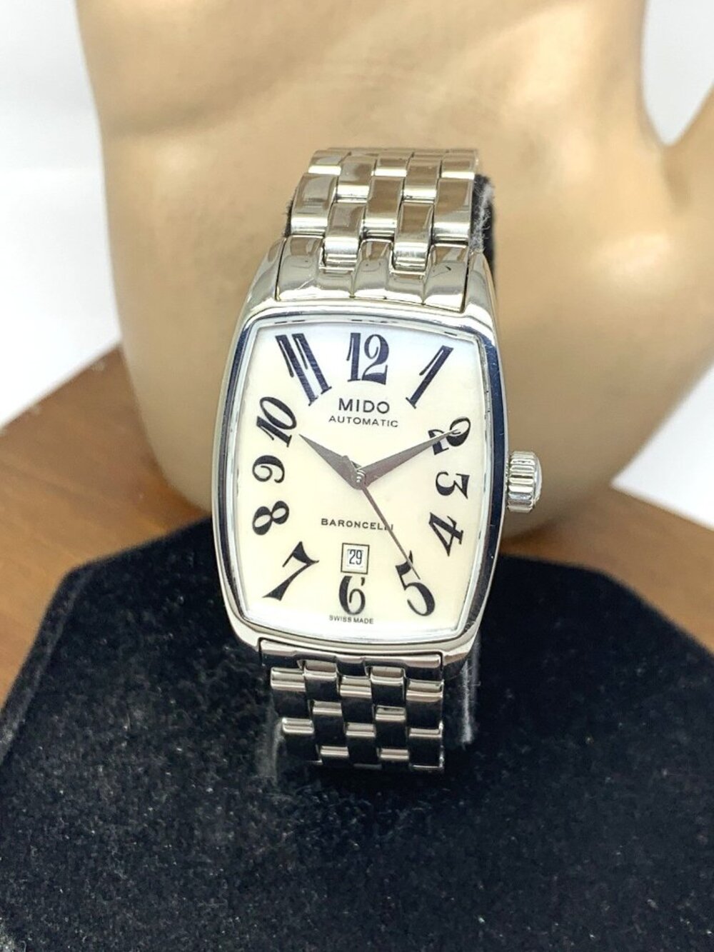 Mido Baroncelli Women's Watch Swiss Automatic Mother of Pearl Dial Steel 24mm